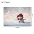 thumbnail image 4 of IAUYY 24x20 Inch Bath Mat Thick Soft Plush Shower Mat TPR Backing Material Non Slip Bath Mats for Bathroom for Tub Shower Hotel in The Soft Snowfield, 4 of 9
