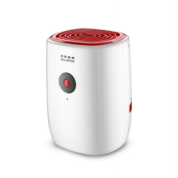 800ml Dehumidifier, Compact, Portable & Quiet - Against Moisture and Mold in Home, Bedroom, Bathroom white red