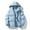 Light Blue, variant on BLTIBY Women's Winter Warm Puffer Jacket Cropped Zip up Fluffy Quilted Down Jackets with Hood Thicked Lightweight Coat with Pockets Gray XL