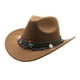 thumbnail image 1 of Sombrero de vaquero Sonducket occidental hueco de lana para niños Caqui, 1 of 6