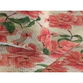 thumbnail image 3 of Ambesonne Rose Print Quilted Bedspread Set 3 Pcs, English Flowers Romantic, Queen, Dark Coral Forest Green, 3 of 4