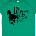 thumbnail image 4 of Inktastic Live Like Someone Left the Gate Open Horse Silhouette Boys or Girls Baby Bodysuit, 4 of 5