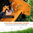 thumbnail image 3 of Topcobe 16 Inch Push Lawn Mower with 5 Steel Blades and Grass Catcher Bag, Push Lawn Mower, Push Lawn Sweeper-Orange, 3 of 8