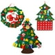 thumbnail image 4 of Bewildely Árbol de Navidad de fieltro, adornos de Navidad desmontables para colgar en la pared DIY para niños pequeños, decoraciones para el hogar, Kits de decoración para fiestas No.01 Bewildely HA000422-01B, 4 of 6