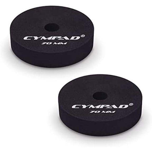 Moderator Cymbal Tuner Pads – 70mm Double Set – Reduces Overtones & Sustain – Foam Cymbal Washers for Studio, Practice & Live Sound Control$$Music