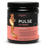 Legion Athletics Pulse Pre-Workout Supplement, Tropical Punch, Naturally Sweetened With No Added Sugar, 350mg Caffeine, 20 Servings, High Performance Energy & Focus Powder