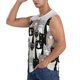 thumbnail image 3 of Fotbe Colors Cats Men's Camiseta sin Mangas Estampada para Hombres, Playera Casual para Gimnasio, Entrenamiento, Playa-X-Large, 3 of 7