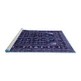 thumbnail image 2 of Ahgly Company Machine Washable Indoor Square Persian Blue Traditional Area Rugs, 8' Square, 2 of 4
