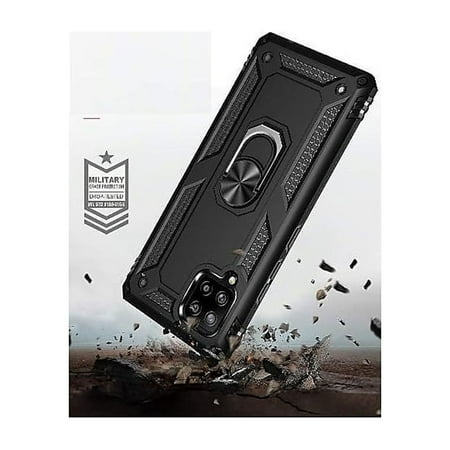 SaharaCase - Military Kickstand Series Case for Samsung Galaxy A42 5G - Black