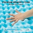 thumbnail image 3 of Planet Sleepings 2 inch Gel Memory Foam Mattress Topper with Breathable Cover, Twin, 3 of 9