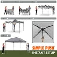 thumbnail image 6 of Ozark Trail 10x10 Instant Pop Up Canopy Tent with Simple Push Setup – Straight Leg Pop-Up Tent for Tailgating, Camping & Events, Yellow Gold, 6 of 10