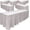 Silver, variant on DecorRack 6 Pack Table Skirts, 29 in x 14 ft Reusable Party Tablecloth Skirt with Adhesive Strip for Parties & Events, Light Blue (Pack of 6)
