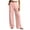 07# Pink, variant on Linen Pants for Women Ihhxva Relaxed Fit Elastic Waist Solid Color Fashion Adjustable with Pockets Beach Work Outdoor Trousers S-2XL