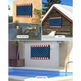 thumbnail image 2 of Outdoor TV Cover 70 to 75 Inch Weatherproof, 4th of July Waterproof TV Screen Protector for Outside Decor with Zipper and Pocket 68"L x 42"H , Patriotic American Flag Stars Red Stripes Blue, 2 of 7