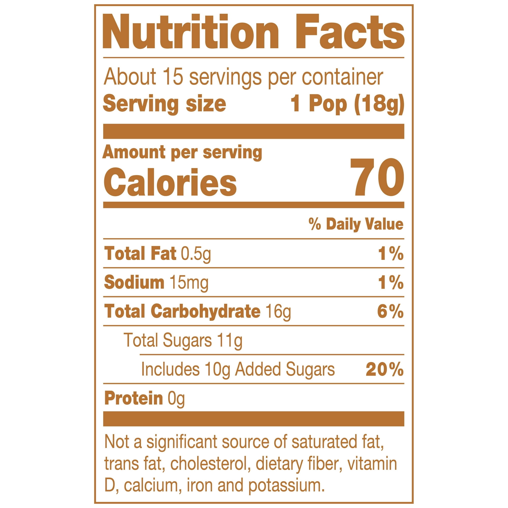 Tootsie Caramel Apple Pops, 9.4 oz. Gluten Free, Peanut Free. Contains Milk and Soy.,pack of 2.