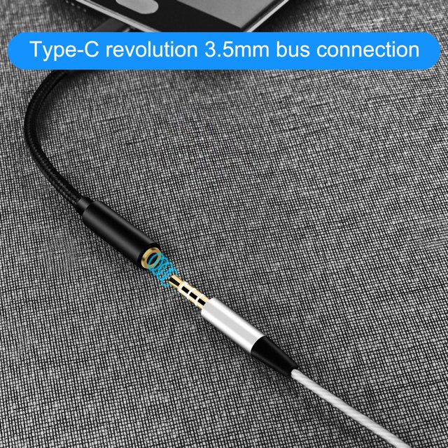 TP-1 Audio Adapter Gold-Plated DAC Digital Decoding Mini Type-C Male to 3.5mm Female Earphone AUX Converter Cable for Mobile Phone