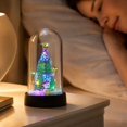 thumbnail image 6 of YingYouFu Lighted Christmas Cloche Decor, Battery Operated Mini Scene Ornament, Tabletop Tree Dome Decoration for Party Home Gift Present Display, 6 of 7