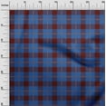 thumbnail image 2 of oneOone Cotton Cambric Blue Fabric Gingham Check Fabric For Sewing Printed Craft Fabric By The Yard 56 Inch Wide, 2 of 4