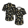 thumbnail image 3 of Goofa Daisy Pattern Women's Slim-Fit Short-Sleeve V-Neck T-Shirt,Classic-Fit Short-Sleeve V-Neck T-Shirt-X-Large, 3 of 5