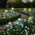 thumbnail image 2 of Solar Outdoor Garden Lighting Solution for Hydrangea-Style Decorative Ground Inserted Light Flower Spotlight for Yard Visualization and Wind-Swayed Swaying Garden, 2 of 5