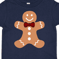 thumbnail image 4 of Inktastic Cute Gingerbread Man with Red Plaid Bowtie Boys or Girls Toddler T-Shirt, 4 of 5