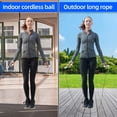 thumbnail image 3 of Counting Jump Rope with Counter and Calorie Counter, Ropeless Cordless Digital Smart Jump Rope Adjustable Weighted for Indoor, Athletic, Fitness - Fit for Adults, Men, Women, Kids, 3 of 7