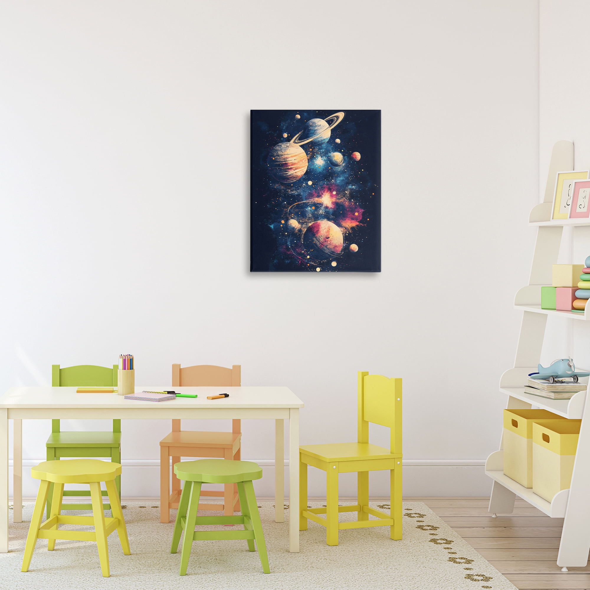 Stupell Industries Cosmic Planet Curiosities Canvas Wall Art, design by Creative Studio