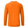 thumbnail image 5 of GobdXE Boys Plain Solid Raglan Rash Guard UPF 50 Protection Crew Neck Long Sleeve Sun Swim Shirt Orange,7-8 Years, 5 of 9