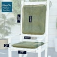 thumbnail image 4 of Klear Vu Porch Rocking Chair Cushions Set, Suitable for Living Room Rockers, Stylish Seat and Back Pads Include Non-Slip Bottom + Fabric Ties, 20" X 17" X 2”, Tan, 4 of 5