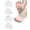 White, variant on 3-in-1 Pro Toe Straighteners, Soft Silicone Forefoot Sleeves for Toe Spacing, Cushioning and Everyday Footwear