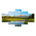 thumbnail image 4 of TISHIRON 5PCS Framed Canvas Wall Art Set,60"x32" River and Mountain Canvas Art Decor, 4 of 7