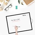 thumbnail image 3 of DOLLAR BOSS Double-Sided Magnetic Whiteboard, 16" x 12" Dry Erase White Board for Wall, Small Black Aluminum Frame Hanging White Board, Portable Memo Board for Home Kitchen Office, 3 of 8