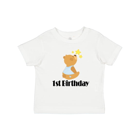 Inktastic 1st Birthday 1 Year Old Boy Bear Boys Baby T-Shirt