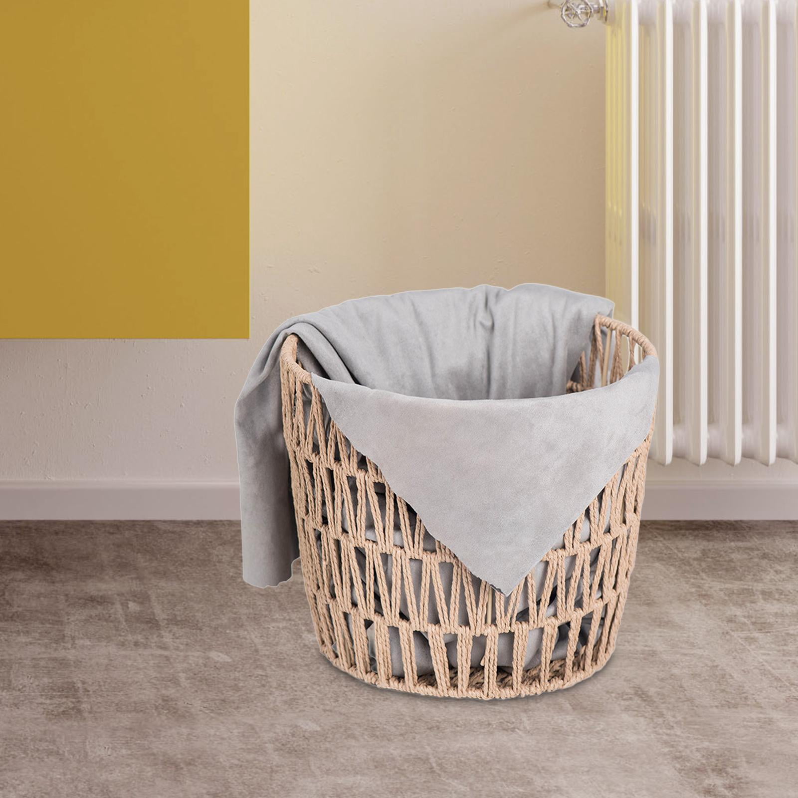 Baoblaze Laundry Basket Freestanding Organizer Snacks Storage Laundry Bin Toy Box Storage B