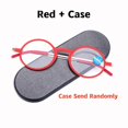 thumbnail image 1 of Ultra-thin Round Frame Men Women Reading Glasses With Case Anti-blue Light Goggles Hyperopia Eyewear Presbyopia Elderly Eyeglass, 1 of 8