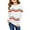 White, variant on Sherrylily Girls Striped Color Block Sweatshirts Kids Tie Dye Crewneck Long Sleeve Pullover Tops 4-15 Years