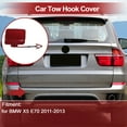 thumbnail image 3 of Unique Bargains Rear Left Car Tow Hook Cover Cap for BMW X5 E70 2011-2013 Hook No.51127271815 Red Plastic 1 Pc, 3 of 6