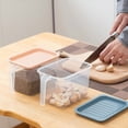 thumbnail image 2 of Fridge Organizer,Storage Box with Lid,a Transparent Refrigerator Can Stacked,Suitable for Kitchen，Dining & Bar,pp Material Food Containers Lid Save Space Organize Your Food and Drinks, 2 of 8