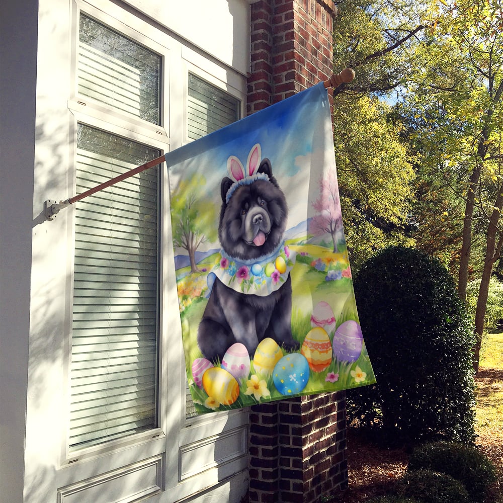 Chow Chow Easter Egg Hunt House Flag 28 in x 40 in