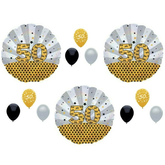 50th Happy Birthday party balloons Decoration Supplies Fifty Years old