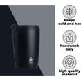 thumbnail image 3 of HYDRATE Black Stainless Steel Thermal Mug, Leak-proof Lid, 340ml Insulated Coffee Cup for Hot and Cold, Reusable Travel Mug for Men, Women & Adults, 3 of 6