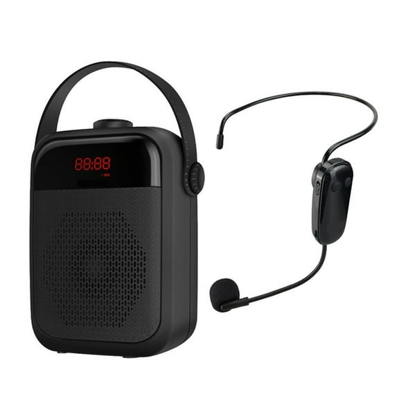 25W Voice Amplifier Wireless Microphone Audio Blue-tooth Speaker Megaphone Loudspeaker Recording FM Radio