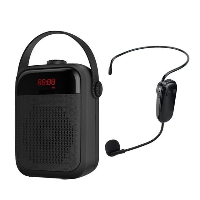 25W Voice Amplifier Wireless Microphone Audio Blue-tooth Speaker Megaphone Loudspeaker Recording FM Radio ,Comfortable and Portable