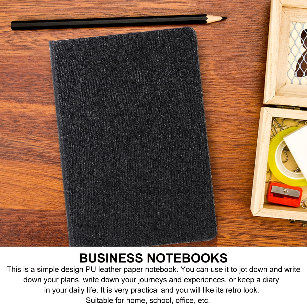 Raindrops A5 Hard Cover Journal Notebook - Notepad for Business, Students, and Personal Use