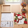 thumbnail image 6 of Twfbrm Christmas Kinusaiga Fabric Art Kit, 3D Mosaic Craft Kits with Wooden Frame and Tools, Holiday DIY Relaxing Handmade Art Project Christmas Decoration for Gift, Part, Home Decor, 6 of 6