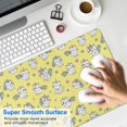 thumbnail image 4 of Long Mouse Pads for Desk,Yellow Cartoon Cat Unicorn Pattern Desk Mats on Top Of Desks, Desk Mouse Pad Extra Large with 3mm Non-Slip Base and Stitched Edge for Gaming,Office,Work,Home 31.5"x11.8", 4 of 6