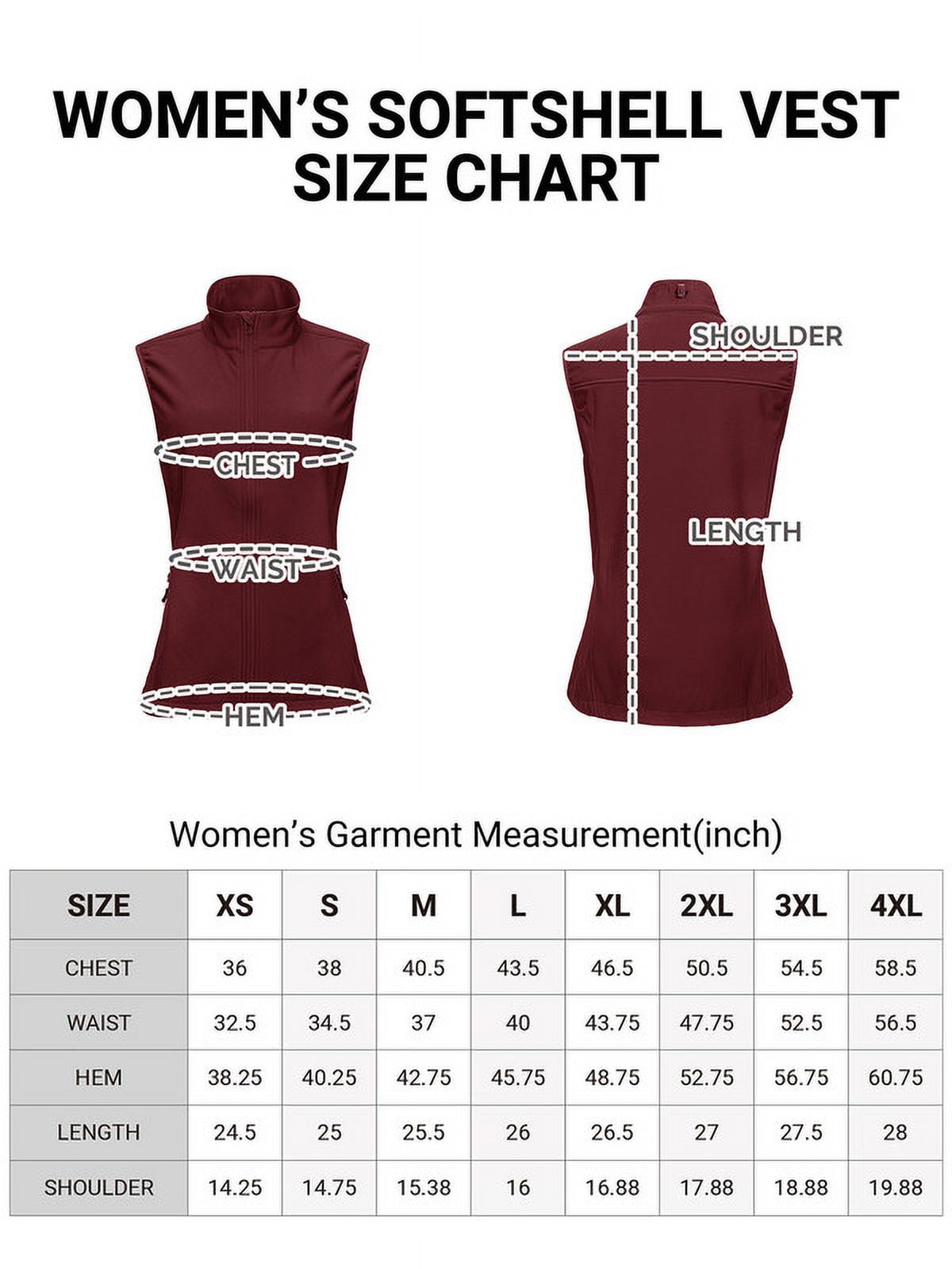 Off Road Ventures Women’s Fleece Softshell Vests Lightweight Outerwear Zip Up Sleeveless Running Vest for Golf Hiking