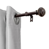 UTOPIA ALLEY Wall Mounted 3/4 Inch Curtain Rod - Curtain Rods For Windows 86 to 120 Inch, Adjustable Drapery Rods, Oil Rubbed Bronze Bedroom Curtain Rods, Tapestry Poles (Oil Rubbed Bronze, 86"-120")