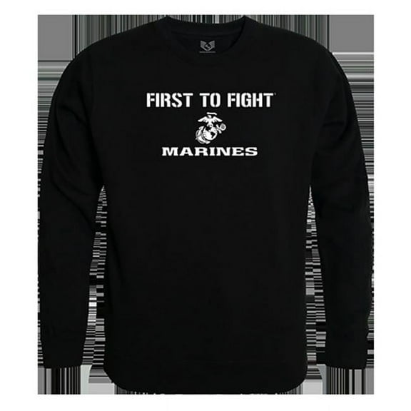 First 1 Graphic Crewneck Sweatshirt, Black - 2XL