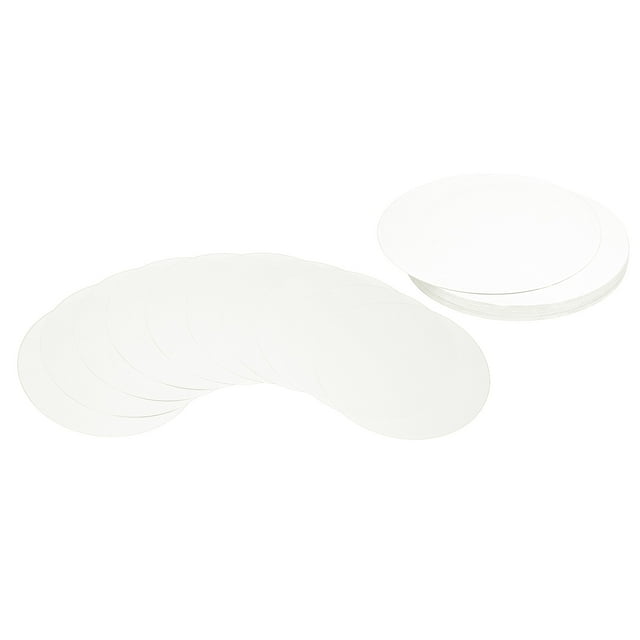 Uxcell Porte-Cartes Rond 7 Pouces, 36 Pcs Forme Ronde Découpes Papier, Blanc